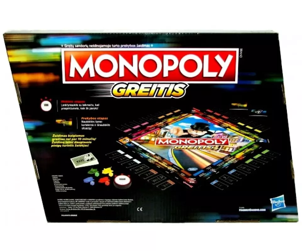 “Monopoly Greitis”, 8+ - , stalo žaidimas 4