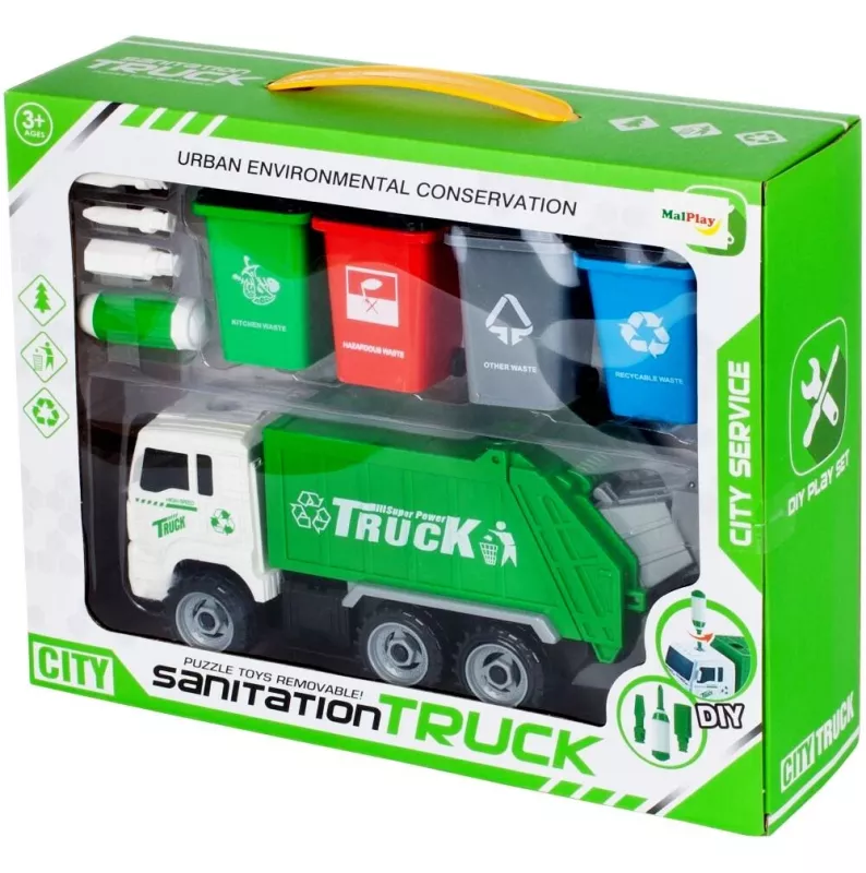 Šiukšliavežė su rūšiavimo konteineriais, 3+ - , stalo žaidimas 2