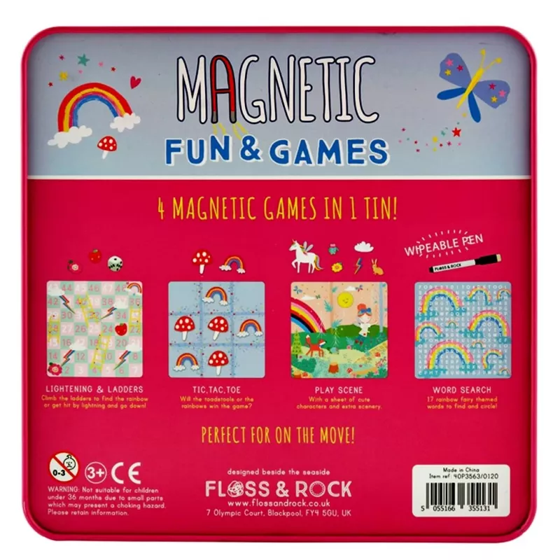 Magnetinis žaidimas "Vaivorykštės fėja", 3+ - , stalo žaidimas 3