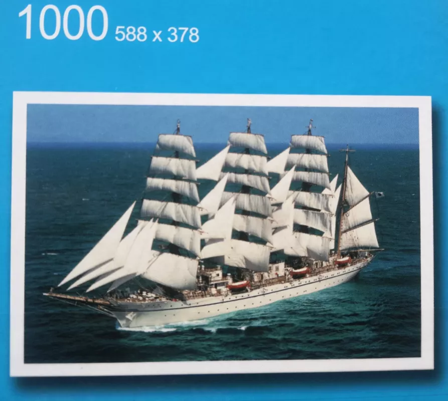 Plastikinė dėlionė Puzzle 1000 "Burlaivis Nippon Maru II"/ 1000 Plastic Puzzle Pintoo Sailing ship Nippon Maru II - , stalo žaidimas 4