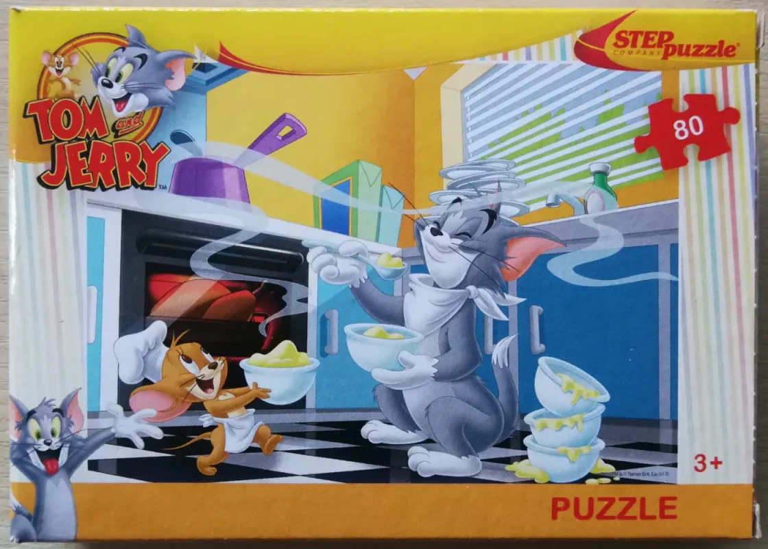 Dėlionė Puzzle 80 “Tomas ir Džeris” /2/ 80 Puzzle Warner Bros. Tom and Jerry - , stalo žaidimas