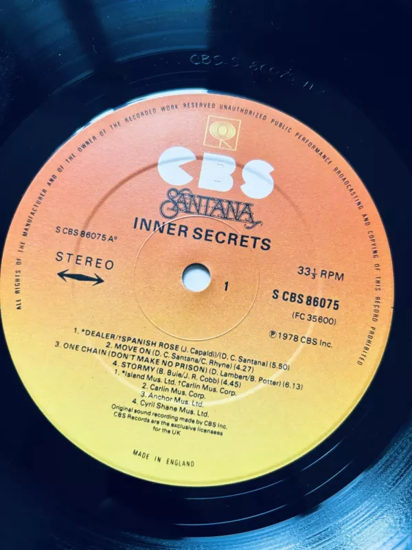 Santana - Inner Secrets - Santana, plokštelė 4