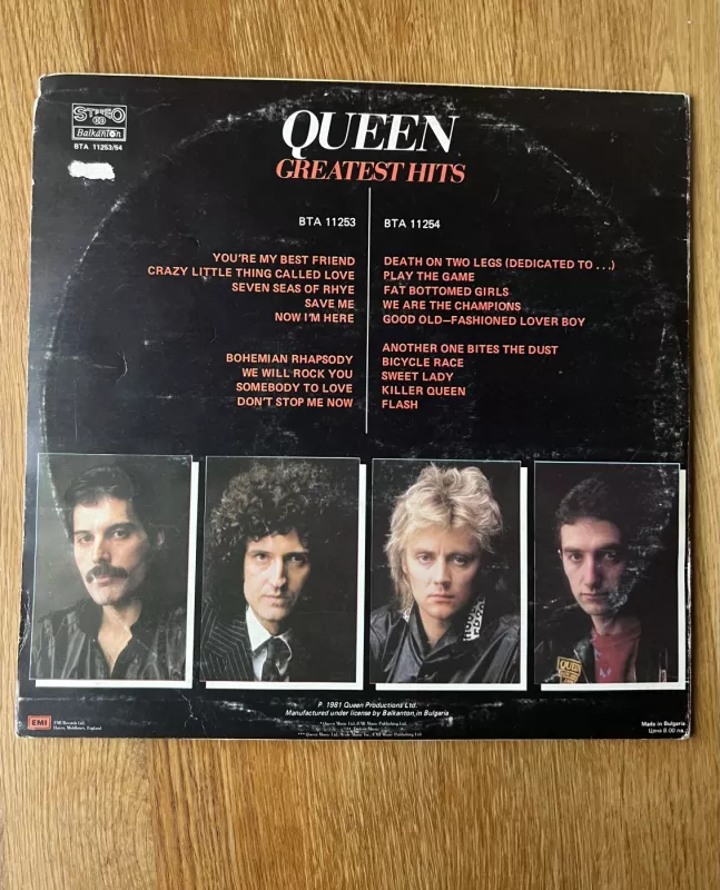 QUEEN Greatest hits 1984 - Queen, plokštelė 3