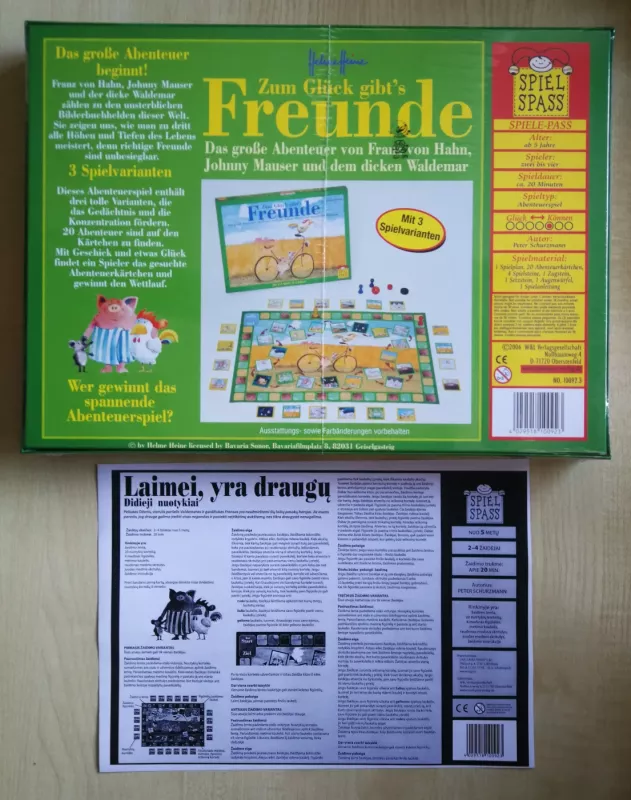 Stalo žaidimas Spielspass "Laimei, yra draugų"  (LT) / Brettspiel Zum Glück gibt’s Freunde (DE) - , stalo žaidimas 3