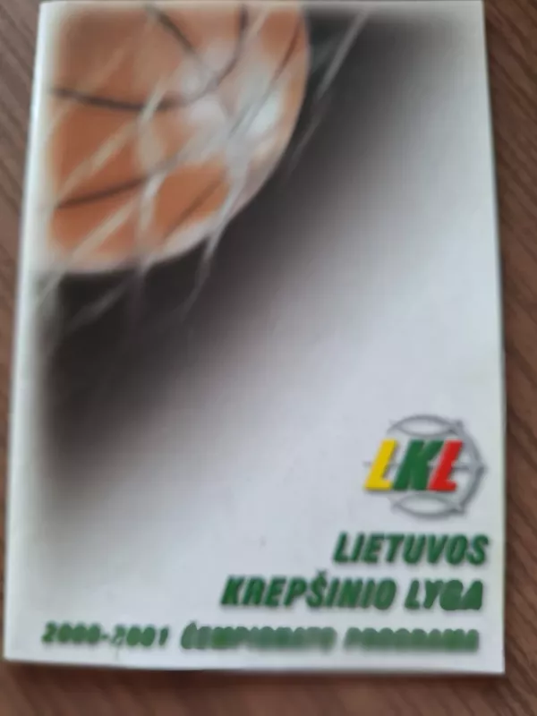 Lietuvos krepšinio lyga 2000 - 2001 - rytas Lietuvos, knyga 2