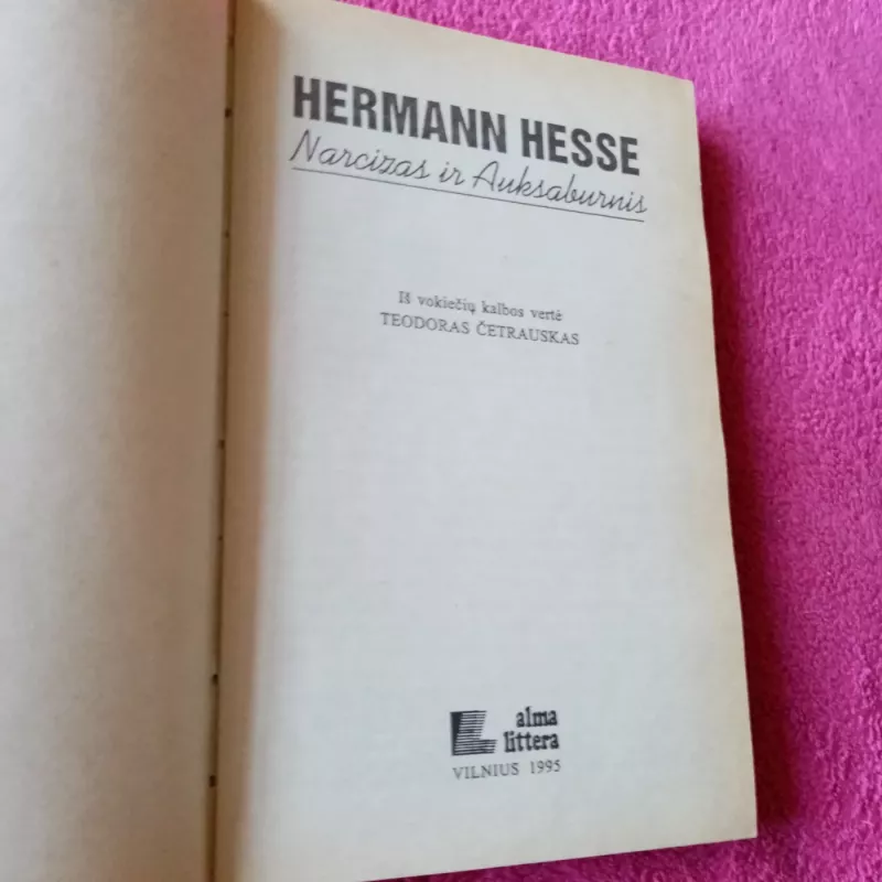 Narcizas ir Auksaburnis - Hermann Hesse, knyga 3