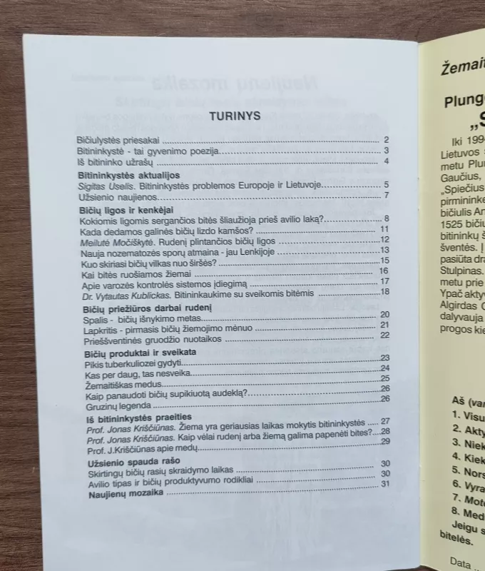 Bitininkystės naujienos 2007-1 - Vytautas Salinka, knyga 3
