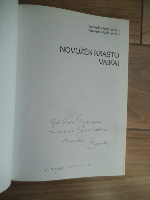 Novužės krašto vaikai, 8 dalis - Bernardas Aleknavičius, knyga 3
