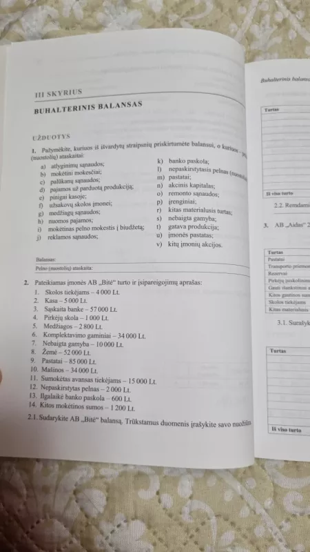 Buhalterinės apskaitos pagrindų užduotys - Aldona Ivanauskienė, knyga 4