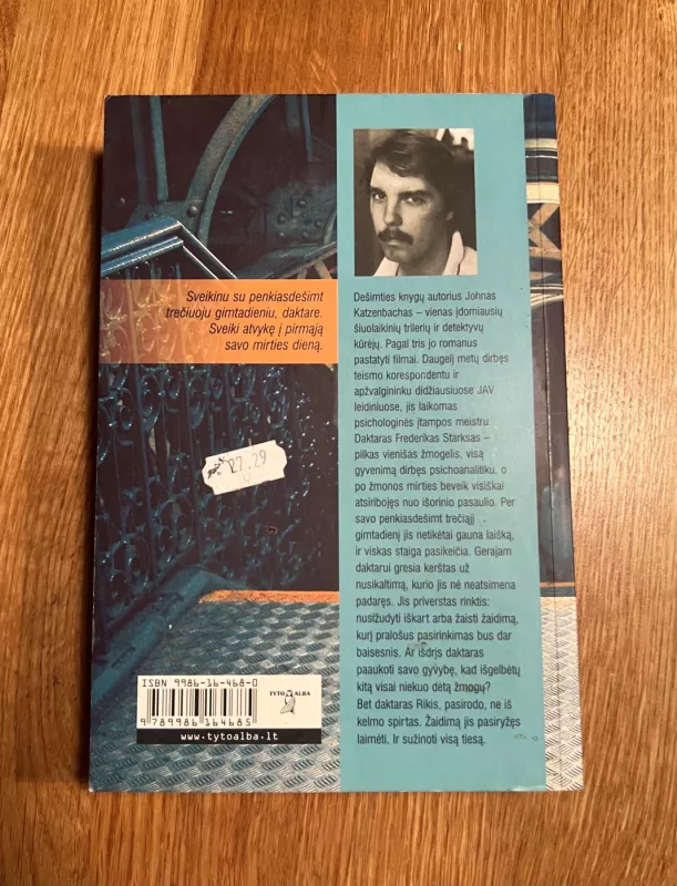 Analitikas - John Katzenbach, knyga 3