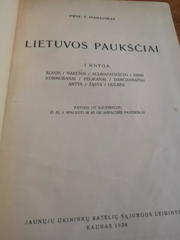 Lietuvos paukščiai - Tadas Ivanauskas, knyga 4