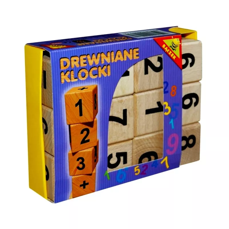 Medinės kaladėlės su skaičiais, 3+ - , stalo žaidimas 2