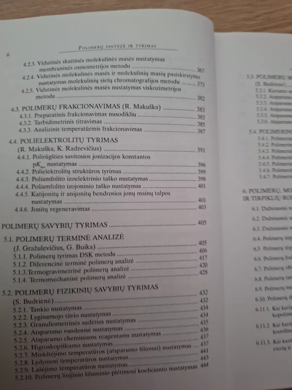 Polimerų sintezė ir tyrimas - Ričardas Makuška, knyga 6