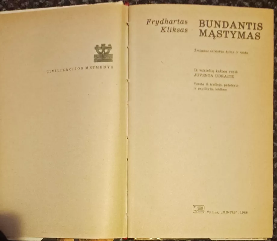 Bundantis mąstymas - Frydhartas Kliksas, knyga 3