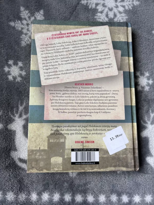 Aušvico tatuiruotojas - Heather Morris, knyga 3