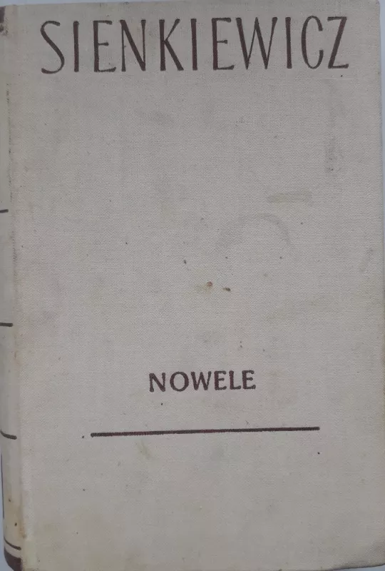 Nowele - H. Sienkiewicz, knyga
