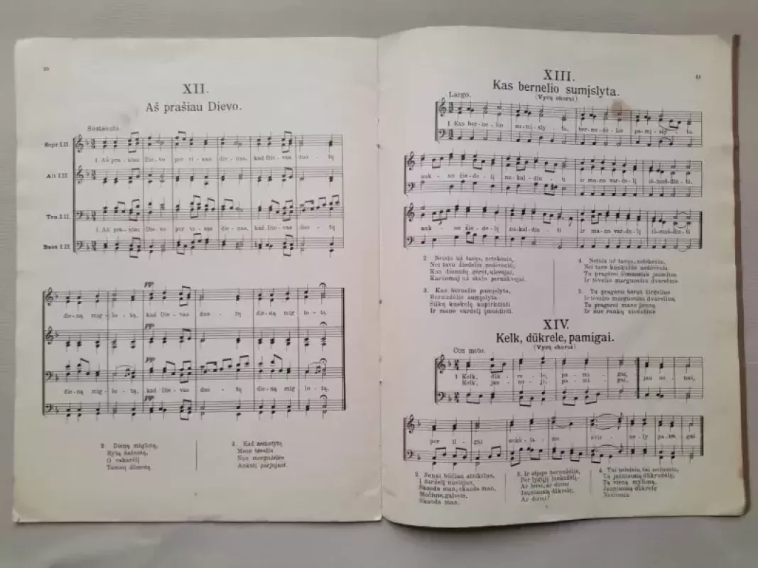 Muzikos kūriniai. Les qeuvres musicales. Sąsiuvinys V - St. Šimkus, knyga 6