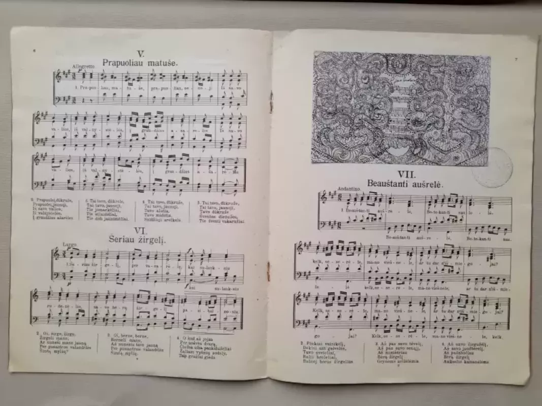 Muzikos kūriniai. Les qeuvres musicales. Sąsiuvinys V - St. Šimkus, knyga 5