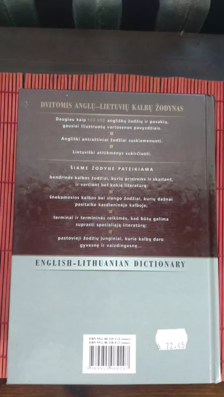 Dvitomis anglų - lietuvių kalbų žodynas (2 tomai) - Bronius Piesarskas, knyga 2