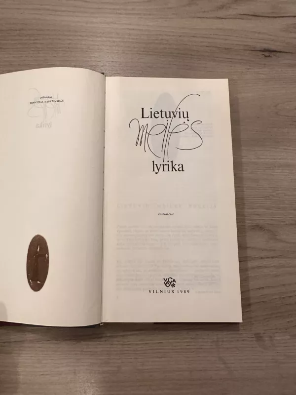 Lietuvių meilės lyrika - Autorių Kolektyvas, knyga 5