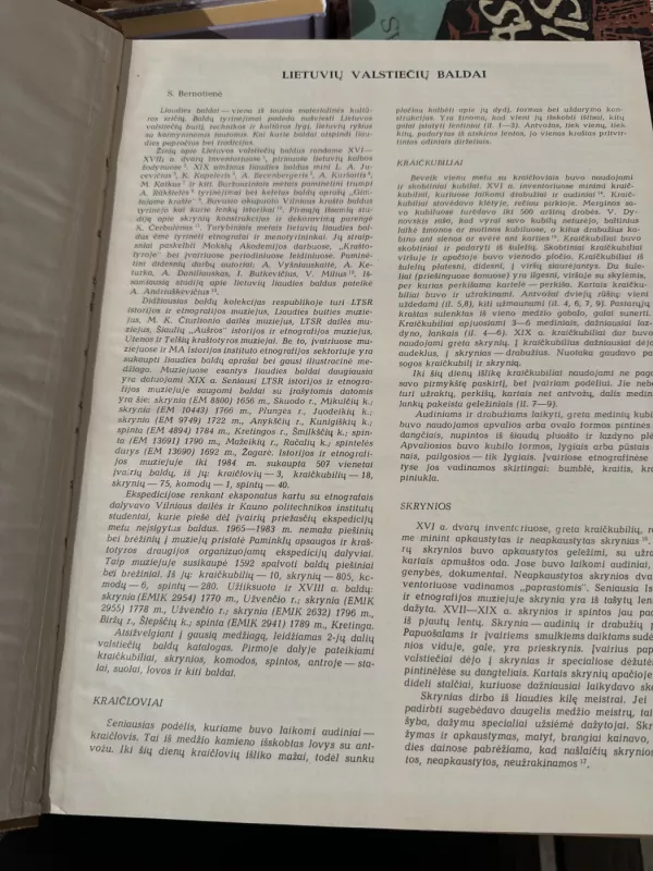 Lietuvių valstiečių baldai - S. Bernotienė, knyga 2