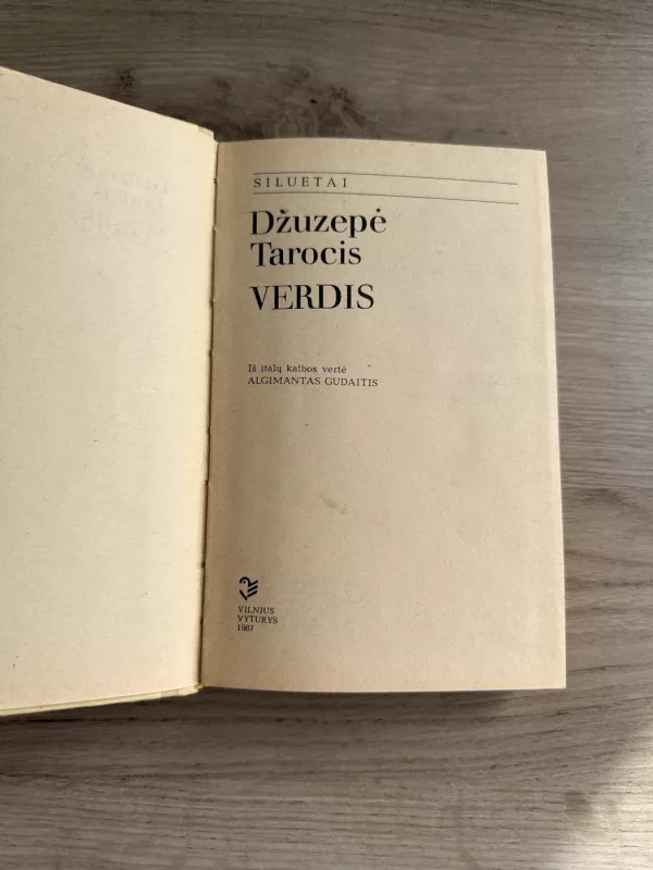 Verdis - Džuzepė Tarocis, knyga 4