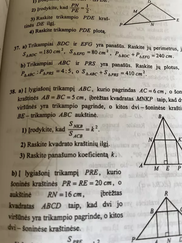 Pasirengimo matematikos mokykliniam brandos egzaminui medžiaga - Jocaitė Algidė, knyga 5
