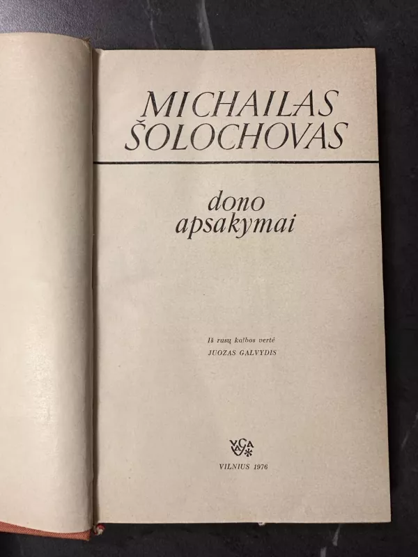 Dono apsakymai - Michailas Šolochovas, knyga 3