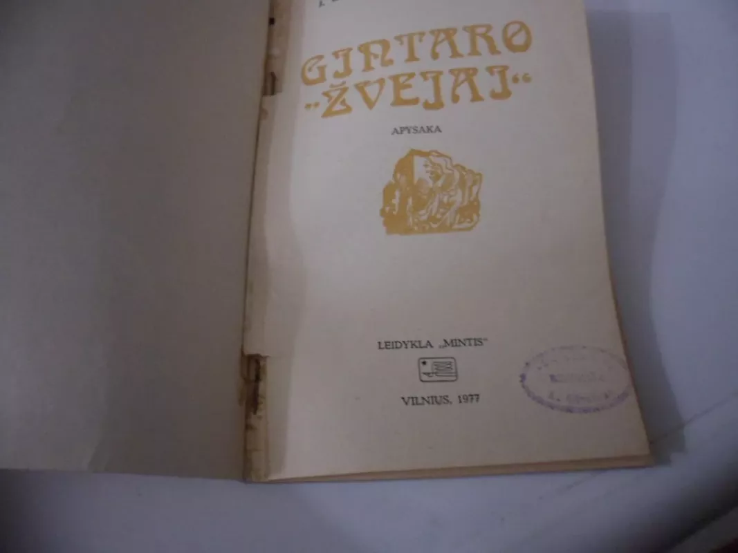 Gintaro "žvejai" - J. Raudonis Vaičiulis, knyga 3