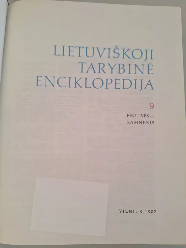 Lietuviškoji Tarybinė Enciklopedija (9 tomas) - Autorių Kolektyvas, knyga 4