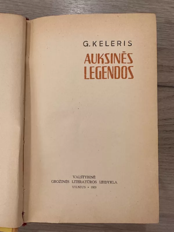 Auksinės legendos - Gotfrydas Keleris, knyga 5