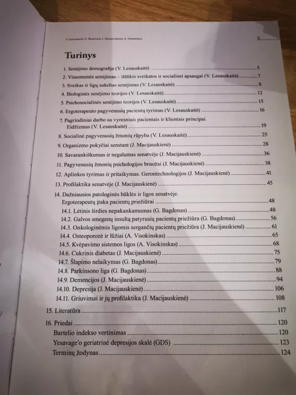 Gerontologija ergoterapeutams - Autorių Kolektyvas, knyga 4