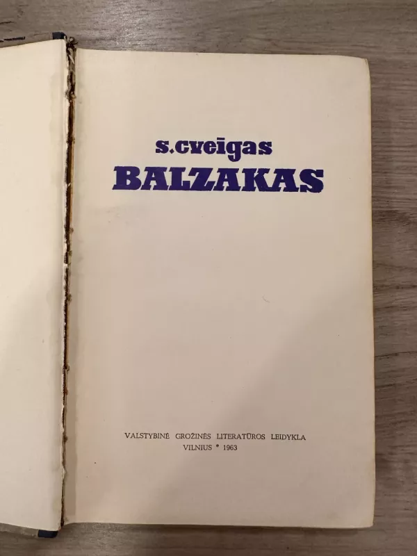 Balzakas - Stefan Zweig, knyga 3