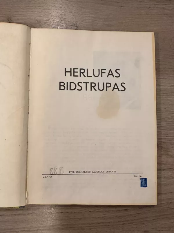 Herlufas Bidstrupas - J. Bulota, knyga 4