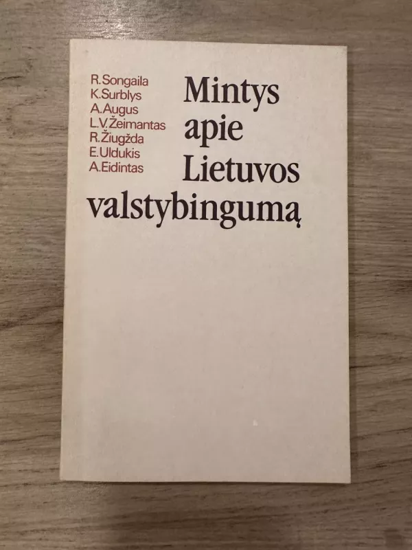 Mintys apie Lietuvos valstybingumą - Autorių Kolektyvas, knyga 2