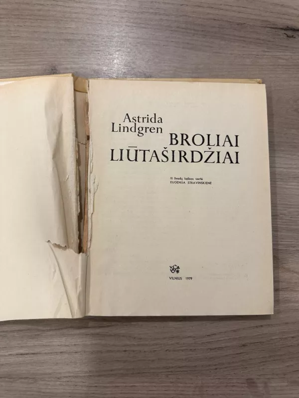 Broliai Liūtaširdžiai - Astrid Lindgren, knyga 3