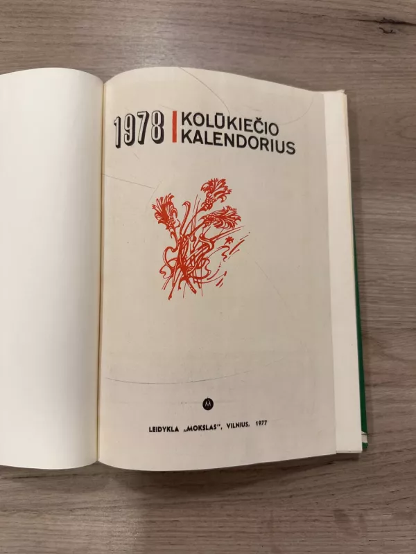 Kolukiecio kalendorius 1978 - Jonas Jonynas, knyga 3