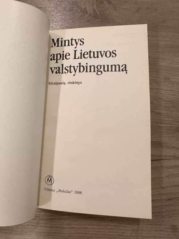 Mintys apie Lietuvos valstybingumą - Autorių Kolektyvas, knyga 3