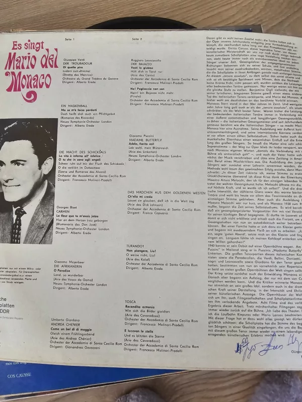 Es singt Mario del Monaco - Mario del Monaco, plokštelė 3