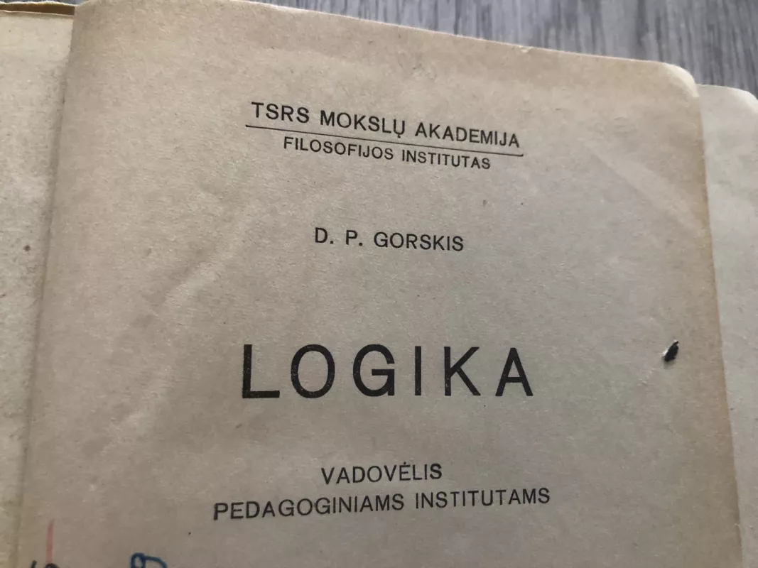 Logika - Gorskis, knyga 3