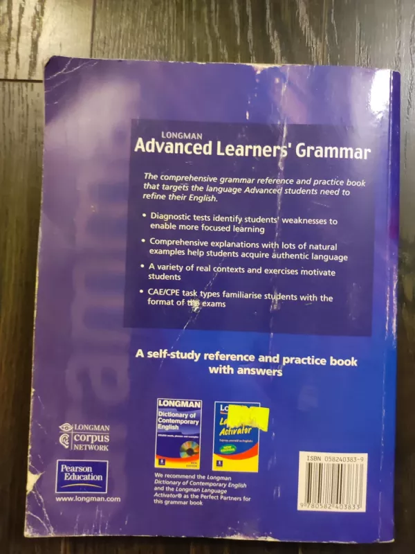 Advanced Learners Grammar - Diane Hall, knyga 3