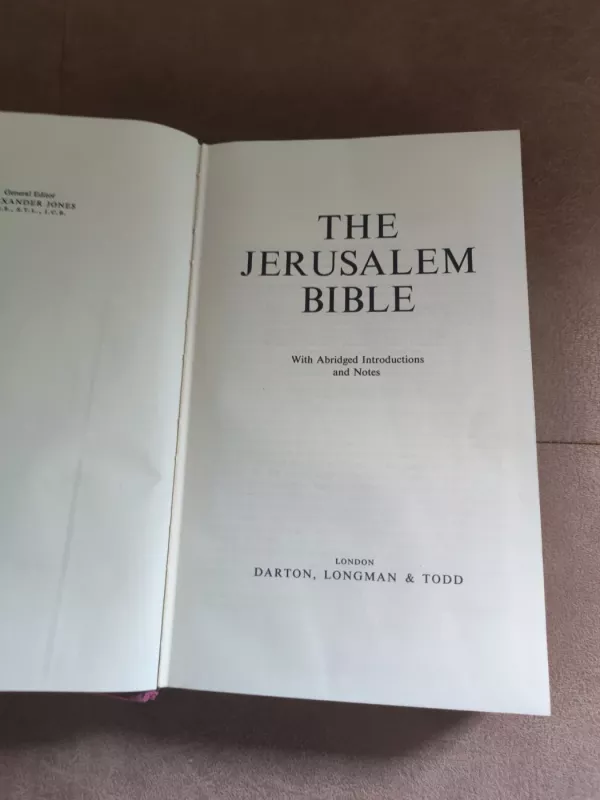 The Jerusalem Bible - Alexander Jones, knyga 5