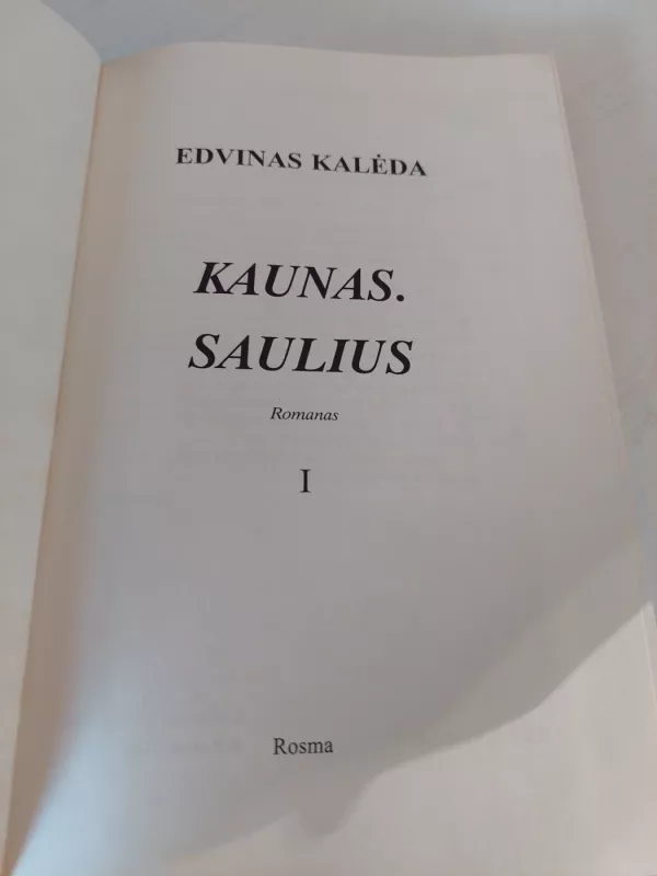 KAUNAS. SAULIUS (1 DALIS) - Edvinas Kalėda, knyga 3