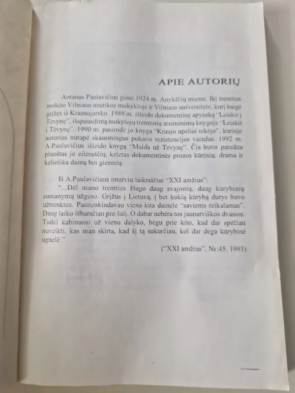 Tėviškės varpai - A. Paulavičius, knyga 3