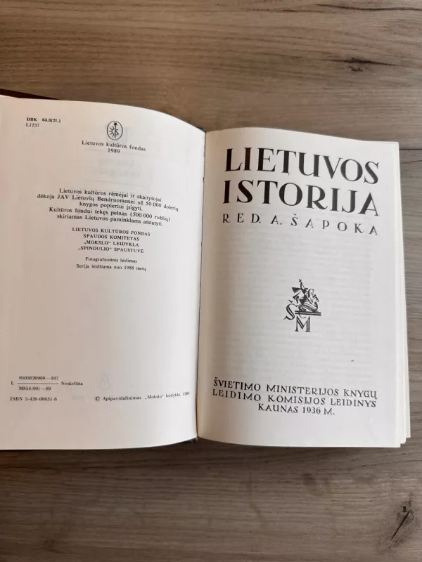 Lietuvos istoriografija. Lietuvos istorija - Adolfas Šapoka, knyga 3