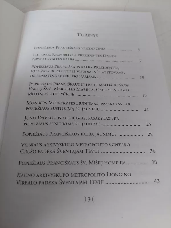 Popiežiaus Pranciškaus vizitas Lietuvoje. Kalbos - Autorių Kolektyvas, knyga 3