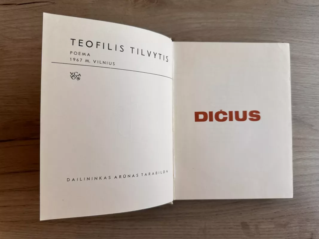 Dičius - Teofilis Tilvytis, knyga 3