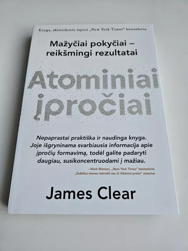Atominiai įpročiai - James Clear, knyga 2