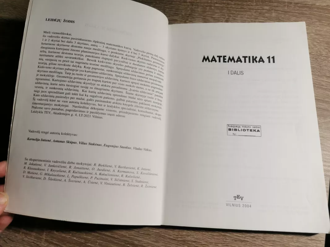 Matematika 11 kl. (1 dalis) - Kornelija Intienė, knyga 5
