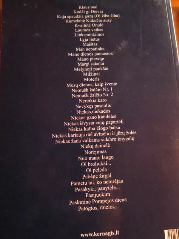 Vytautas Kernagis Natos - Vytautas Kernagis, knyga 3